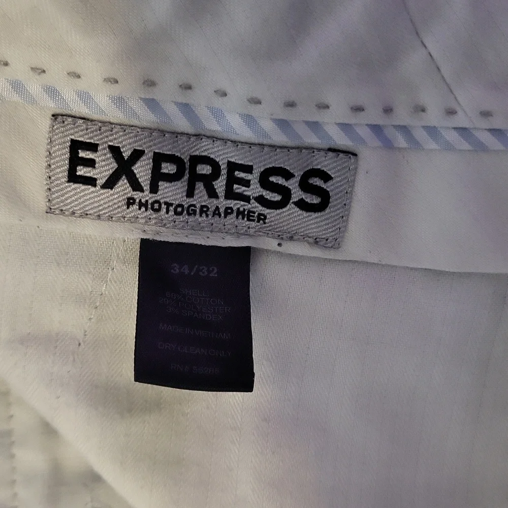 Express Gray and Blue Chinos Casual Style - Picture 5 of 5